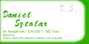 daniel sztolar business card